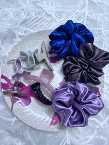 Set of Scrunchies and Hair Clips