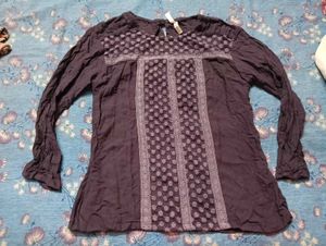Boho Embroidered Tunic Top
