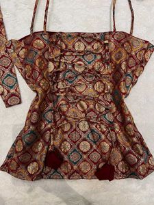 Desi Exquisite Brocade corset top with dupatta