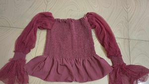 Chic Smocked Rose Pink Top