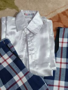 BOY'S PLAID VEST SET(Age:5-7)
