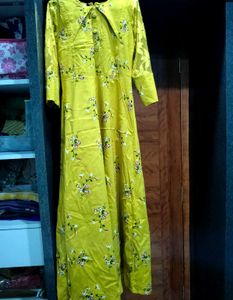 Vibrant Yellow Floral gown