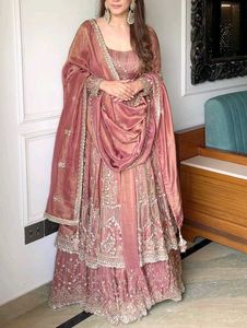 Elegant Pink Embroidered Lehenga Choli