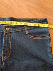 Classic Blue Denim Capris