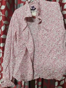 Chic Floral Print Long Sleeve Shirt