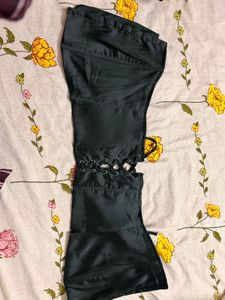 Black Lace-Up Corset Top