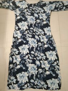 Embellished Floral Print Kurta
