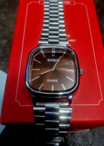 Casio Classic Brown Dial Stainless Steel Watch