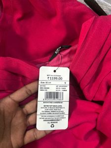 Shein Deep V Neck Cuffed Dress