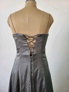 Satin dual tone Gown