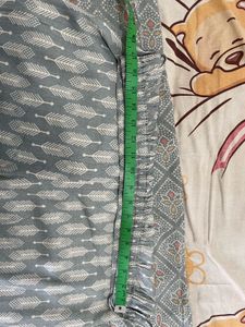 Stylish Grey Printed Kurta Set
