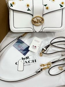 Coach Daisy Print White Crossbody Bag