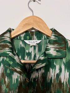 Green Patterned Shirt
