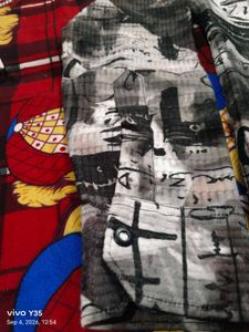 Abstract Print Button-Down Shirt