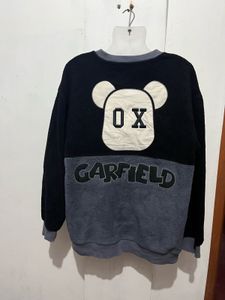 Cute Bear Graphic Crewneck Sweatshirt