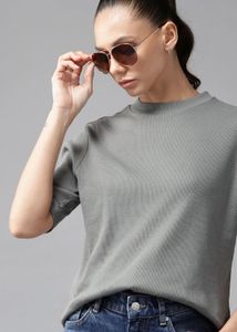 Stylish Grey T-Shirt for Women