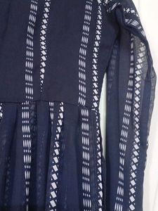 Stylish Navy Blue Striped Kurta