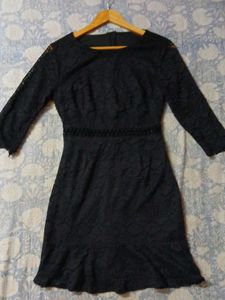 Elegant Black Lace Dress
