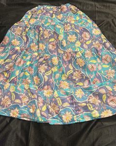 Floral Print Ethnic Skirt