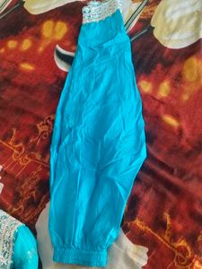 Blue Anarkali Kurta Set