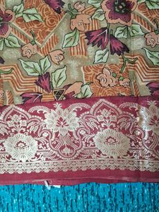 Floral Print Saree
