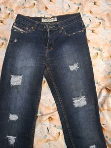 Diesel Women's Distressed Blue Jeans