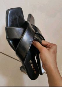 Black Zudio Criss-Cross Heels
