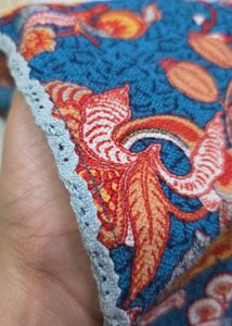 Boho Blue Floral One Shoulder Dress |