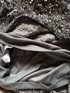 ✨ Forever 21 Grey-Blue Velvet Sequin Dress