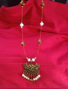 Vintage Style Peacock Pendant Necklace