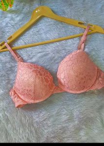 Lace Pink Push-Up Bra