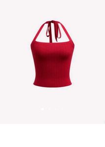 Red Halter Top