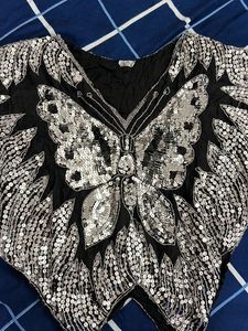 Silk Sequin Top