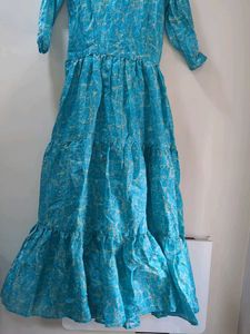 New Chic Teal Tiered Maxi Dress