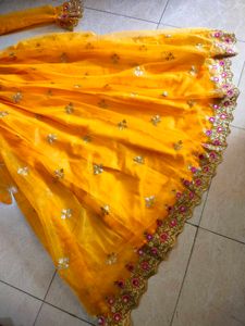 Yellow Anarkali Dress📀💡🕯️☀️