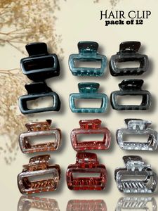 Hair Claw Clips - 12 Pack