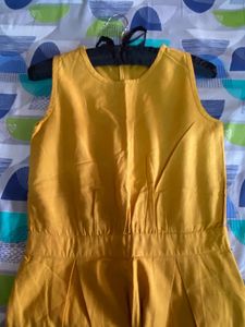 Yellow Sleeveless Jumpsuit