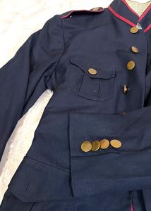 Vintage Style Navy Military Jacket