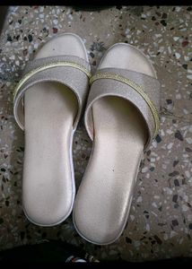 New Party Wear Golden Wedges In 39 Numb For Women