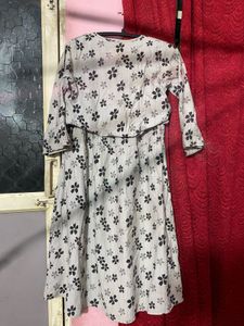 Flowy Floral Print Midi Dress