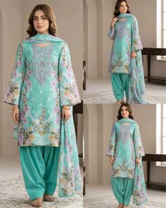 FloralPakistaniSleevesSuit With Farshi & Dupatta