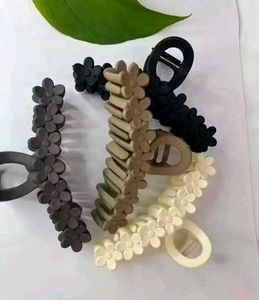Floral 3  Hair Claw Clip