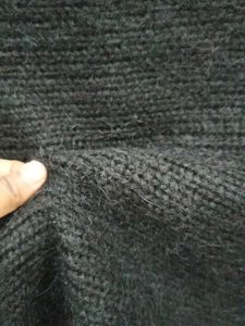 Black Knit Cropped Sweater