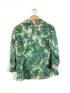 Green Printed Shirt