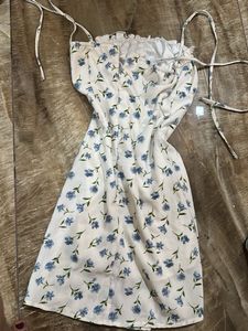 Coquette Cute Floral Tie strap Mini Dress