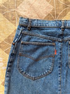 blue denim skirt