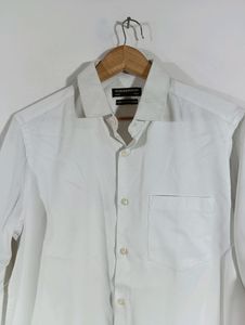 White Plain Slim Fit Formal Shirt (Men)