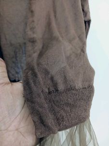 Sheer Tulle Layered Dress