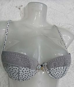 Polka Dot Bra with🇲🇾 Lace Detail