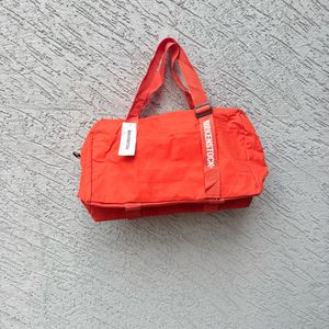Birkenstock Orange Duffle Bag